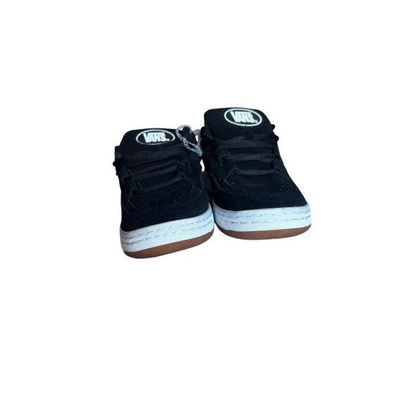 Vans Men\'s 5 Women\'s 6.5 Speed Ls Black True White Suede Mesh Skate Shoe main image 7
